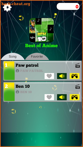 Paw Patrol and Ben 10 Piano Game screenshot
