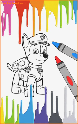 Paw patrol coloring screenshot