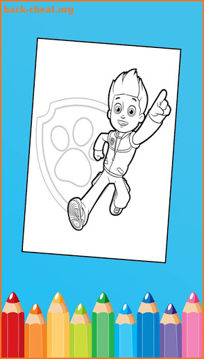 Paw Puppy On Patrol Coloring Pages screenshot