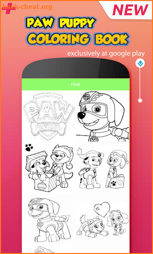 Paw Puppy - Pups Patrol Coloring Game screenshot