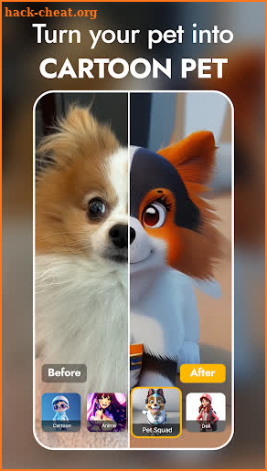 PawAI: AI Cartoon Pet Filter screenshot