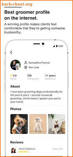 Pawsh for pet groomers screenshot