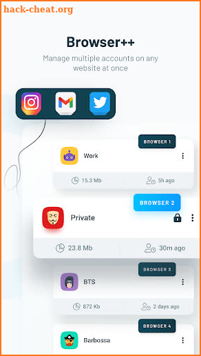 Pawxy - Private VPN Browser screenshot