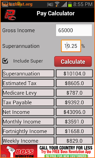 Pay Calculator screenshot