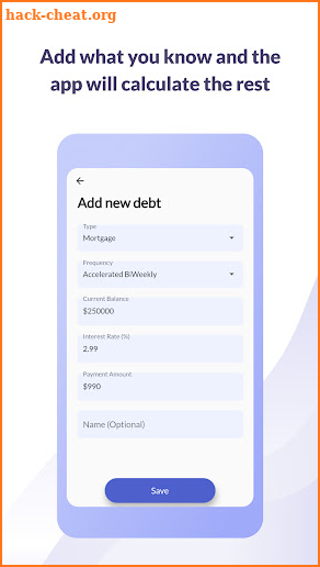 Pay Off Debt: Debt Calculator. screenshot