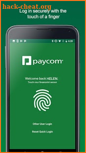 Paycom screenshot