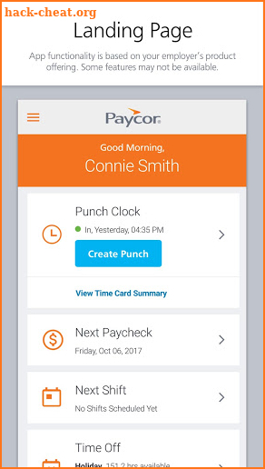Paycor Mobile screenshot
