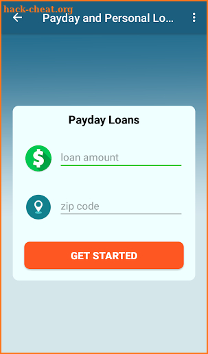 Payday and Personal loans online screenshot