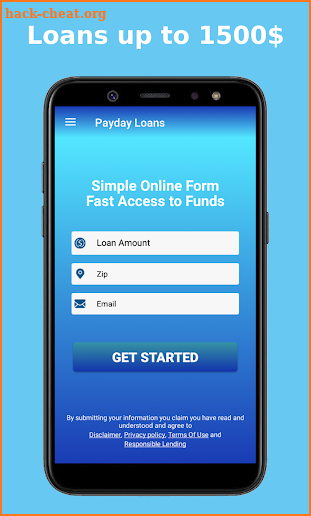 Payday loans online screenshot