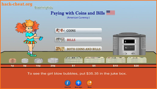 Paying with Coins and Bills (US) screenshot