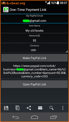 PayLink Generator (for paypal) screenshot