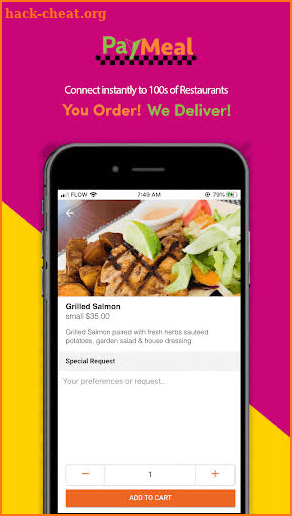 PayMeal - Caribbean Meal Delivery App screenshot