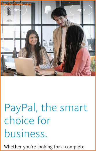 Paypal website screenshot