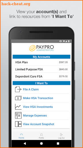 PayPro Flex Benefits screenshot