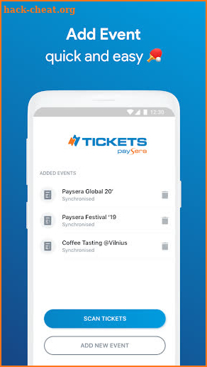 Paysera Tickets screenshot