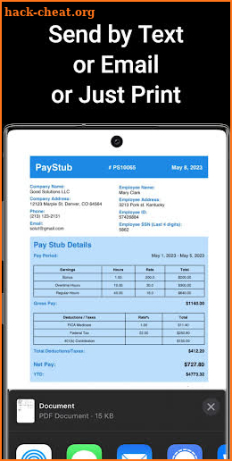 PayStub: PaySlip PDF Generator screenshot