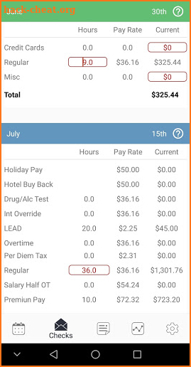Paytrack screenshot
