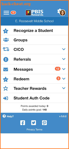 PBIS Rewards Staff screenshot