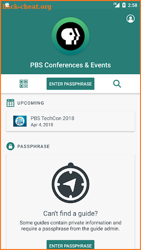 PBS Conferences & Events screenshot
