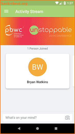 PBWC Conference 2019 screenshot