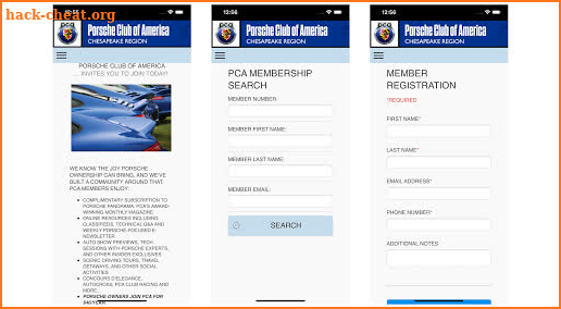 PCA Region Leader Tools screenshot