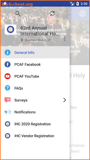 PCAF Conference App screenshot