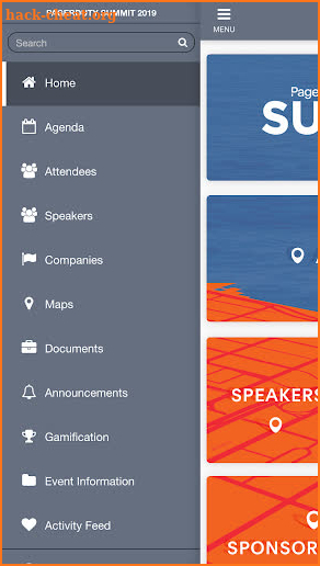 PD Event App screenshot