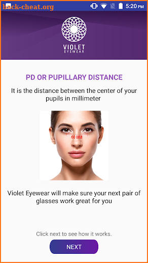 PD Meter For Eyeglasses screenshot