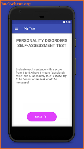 PD Test - Personality Disorders screenshot