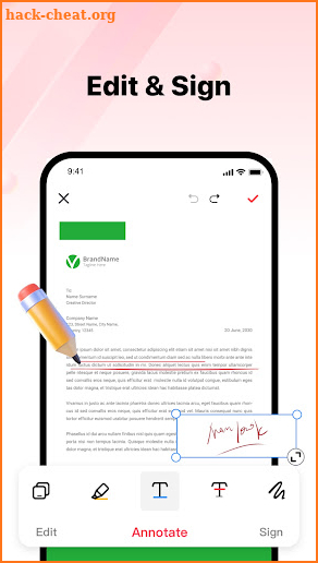 PDF Reader & Editor: Scan File screenshot