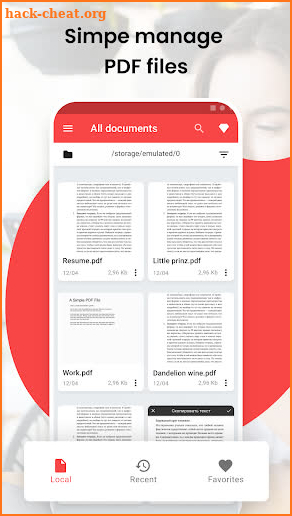 PDF Reader: converter files screenshot