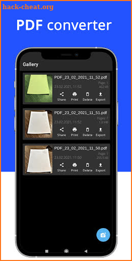 PDF scanner - scan and convert documents screenshot