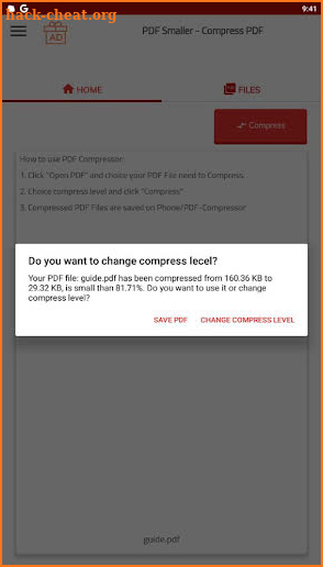 PDF Smaller - Compress PDF & Reduce PDF Size screenshot