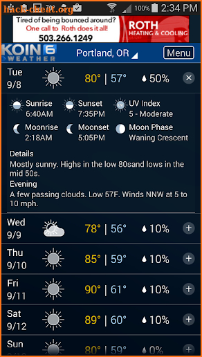 PDX Weather - KOIN Portland OR screenshot