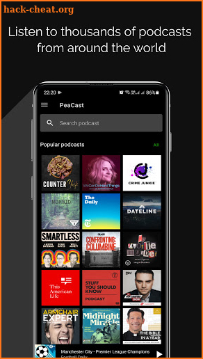 PeaCast - Podcast player. Podcasts free - Pea.Fm screenshot