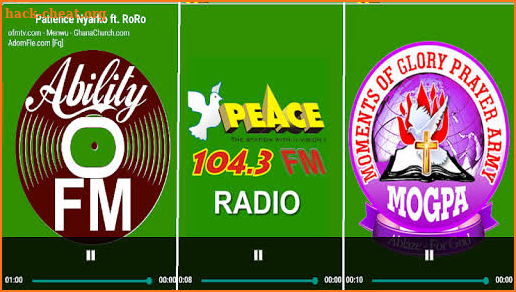 Peace 104.3 FM, Ghana Radio Stations, GhanaWeb screenshot