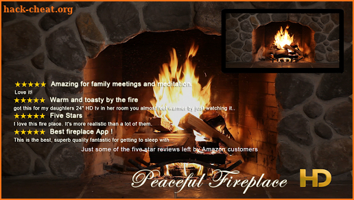 Peaceful Fireplace HD screenshot