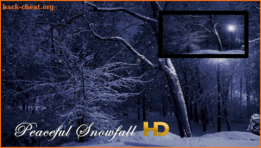 Peaceful Snowfall HD screenshot