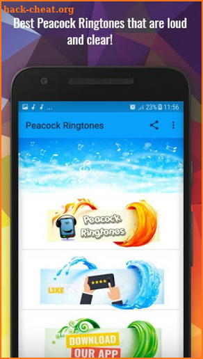 Peacock Ringtones screenshot