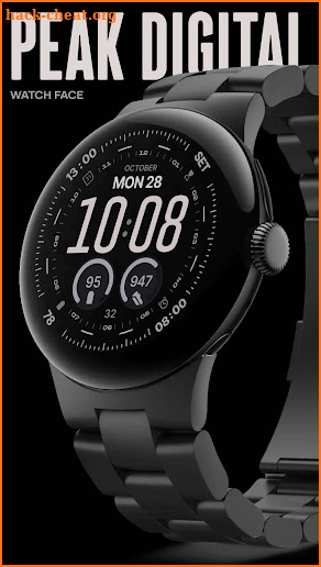 Peak Digital Watch Face screenshot