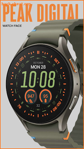 Peak Digital Watch Face screenshot