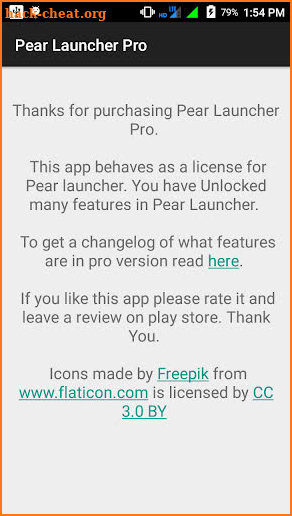 Pear Launcher Pro screenshot