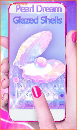 Pearl Dream Glazed Shells Keyboard Theme screenshot