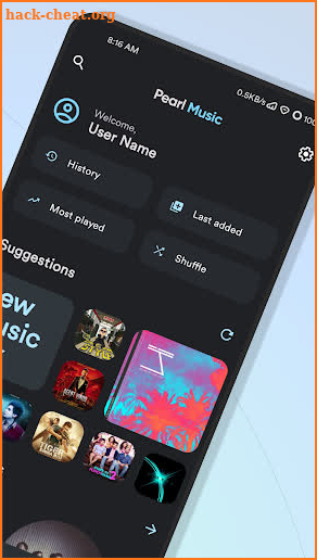 Pearl Music Player screenshot