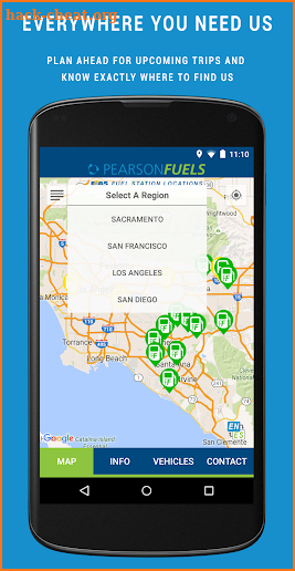 Pearson Fuels Station Locator screenshot