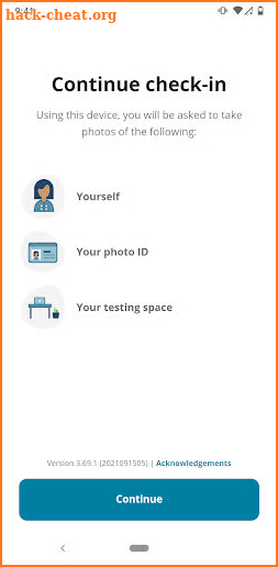 Pearson VUE | Check in for OnVUE exams screenshot