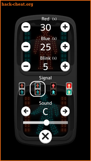 Pedestrian signal screenshot