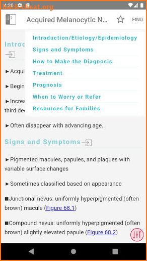 Pediatric Dermatology from AAP screenshot