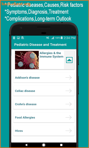 Pediatric Disease and Treatment screenshot