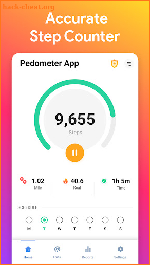 Pedometer Step Counter App screenshot